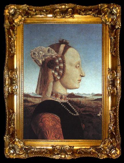framed  Piero della Francesca The Duchess of Urbino, ta009-2